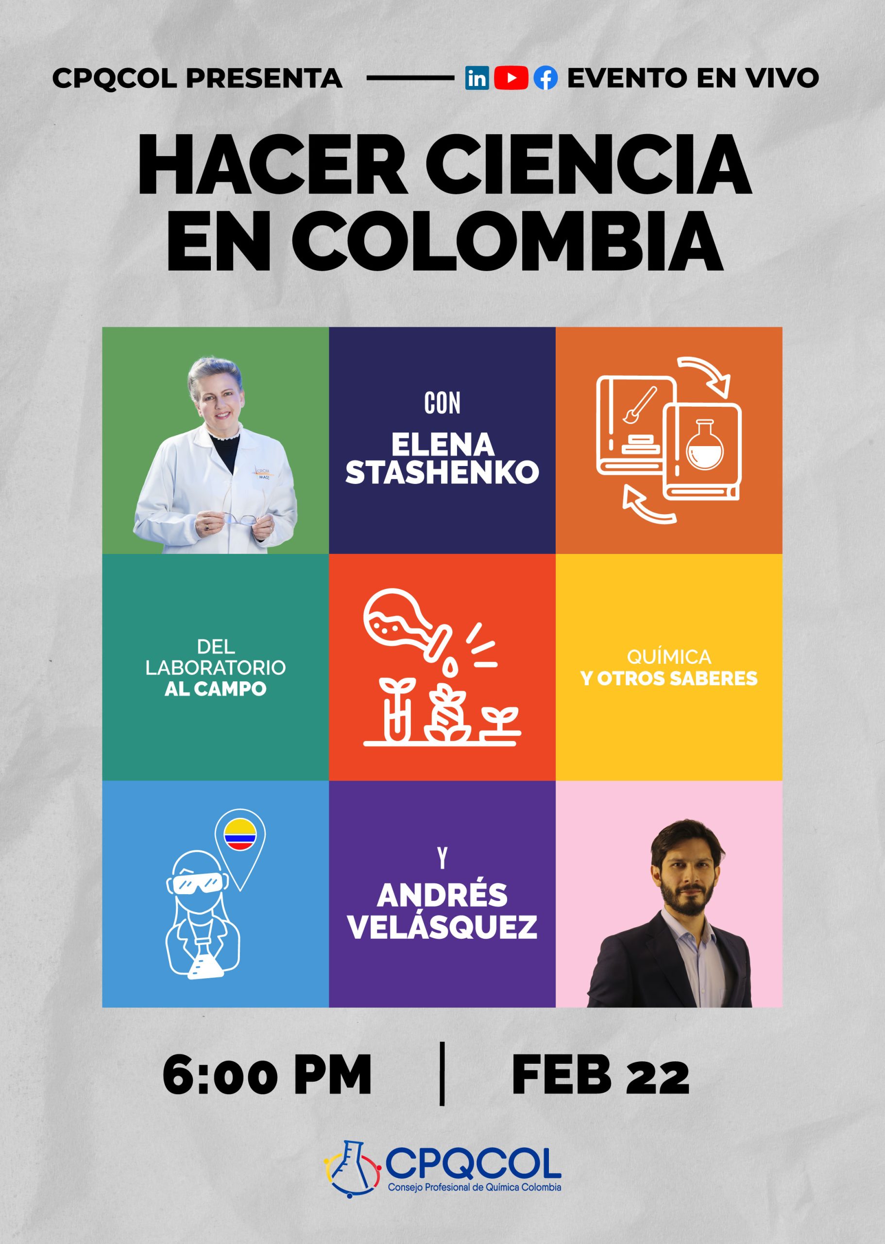 Poster hacer ciencia en Colombia