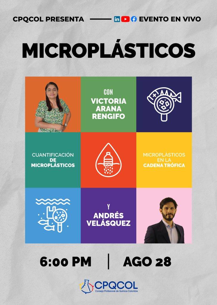 Poster oficial evento en vivo microplásticos